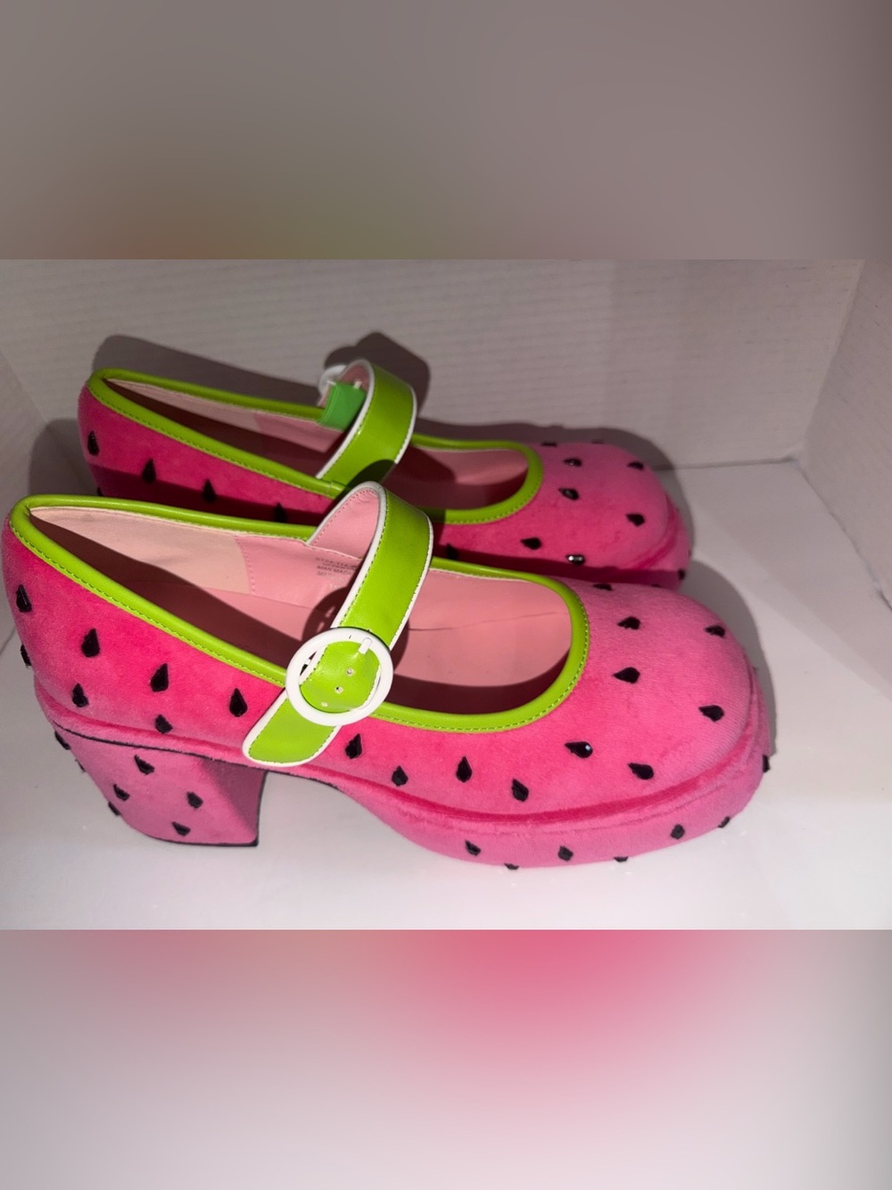 SOLD SOLD Dolls Kill / Sugar Thrillz Watermelon Fruit Fusion Platform Mary Jane - Picture 5 of 9